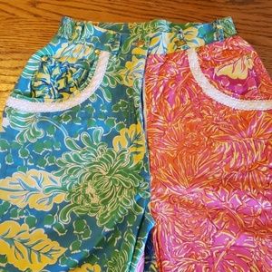 Rare vintage Lilly Pulitzer mulitifabric pants